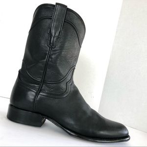TECOVAS // mens 12 NEARLY NEW Black leather boots